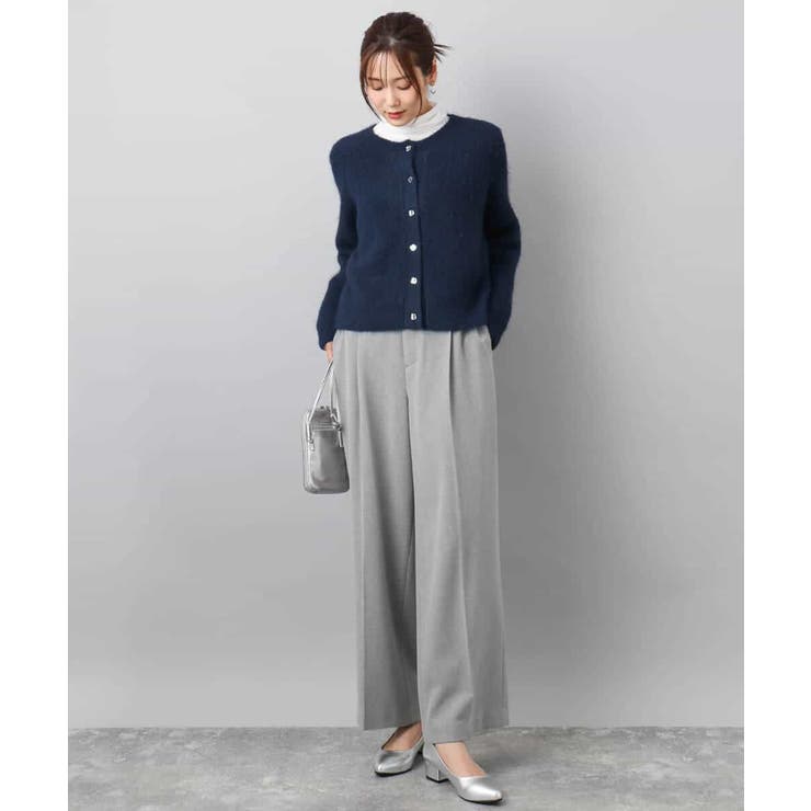 ツイード調両面起毛ワイドパンツ/洗える | MK MICHEL KLEIN | 詳細画像17 