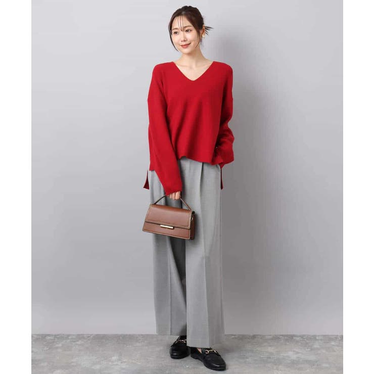 ツイード調両面起毛ワイドパンツ/洗える | MK MICHEL KLEIN | 詳細画像19 