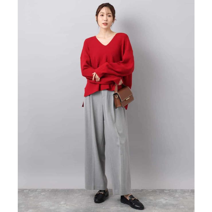 ツイード調両面起毛ワイドパンツ/洗える | MK MICHEL KLEIN | 詳細画像20 