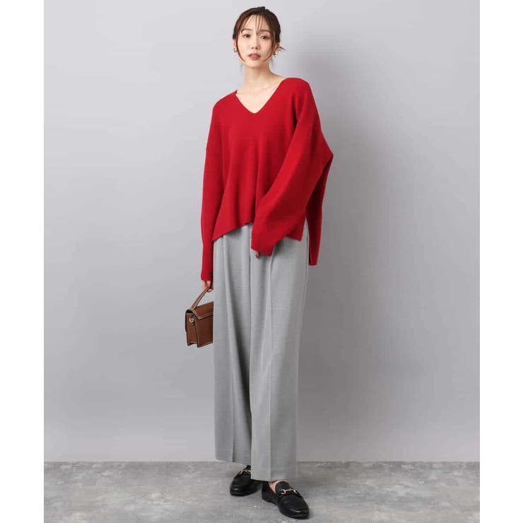 ツイード調両面起毛ワイドパンツ/洗える | MK MICHEL KLEIN | 詳細画像21 