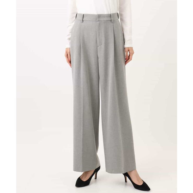 ツイード調両面起毛ワイドパンツ/洗える | MK MICHEL KLEIN | 詳細画像30 