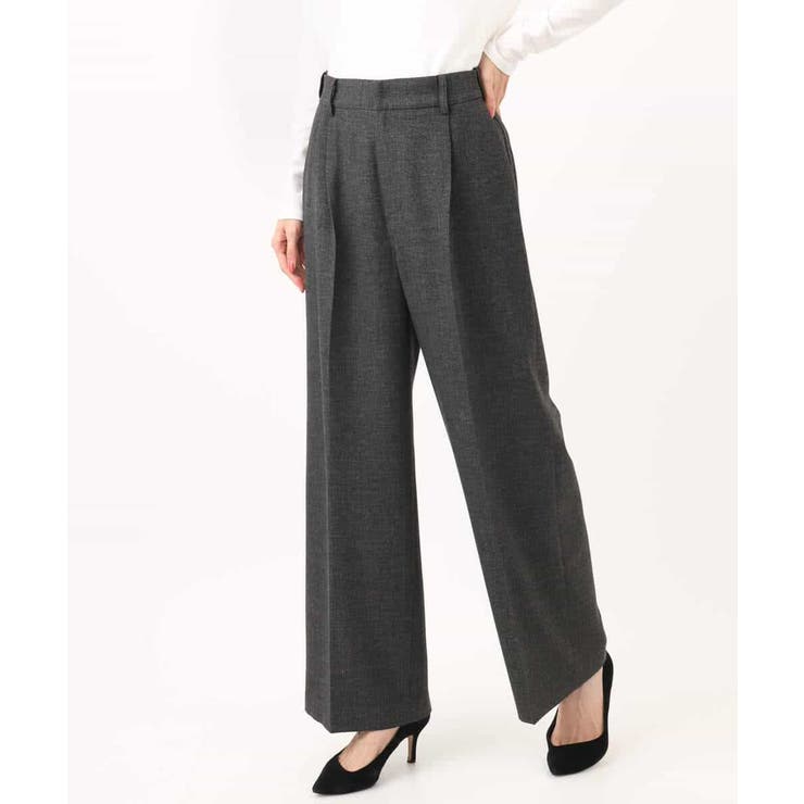 ツイード調両面起毛ワイドパンツ/洗える | MK MICHEL KLEIN | 詳細画像39 