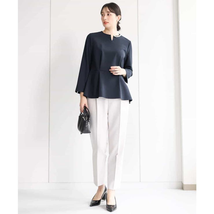 ベーシックテーパードパンツ/制菌加工/洗える | MK MICHEL KLEIN | 詳細画像39 