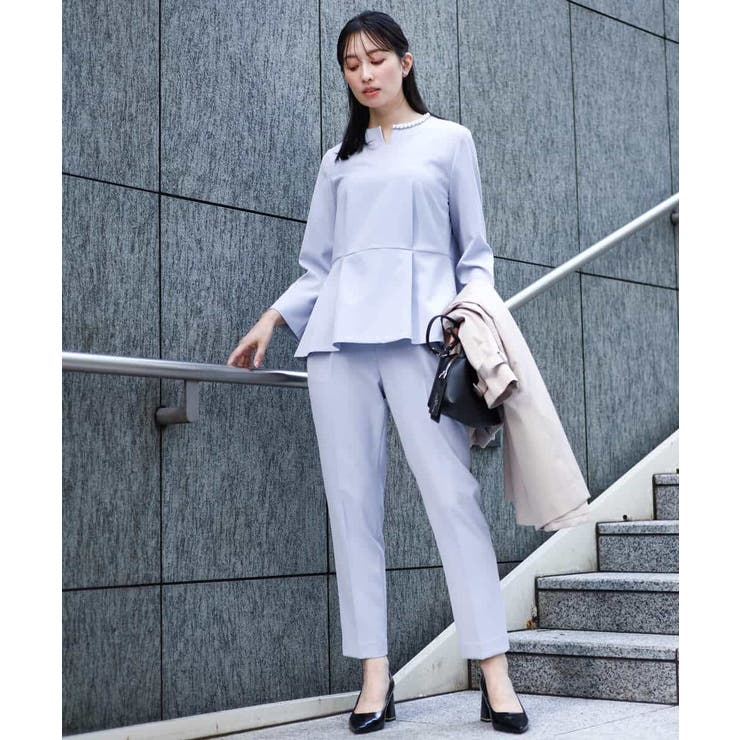 ベーシックテーパードパンツ/制菌加工/洗える | MK MICHEL KLEIN | 詳細画像4 