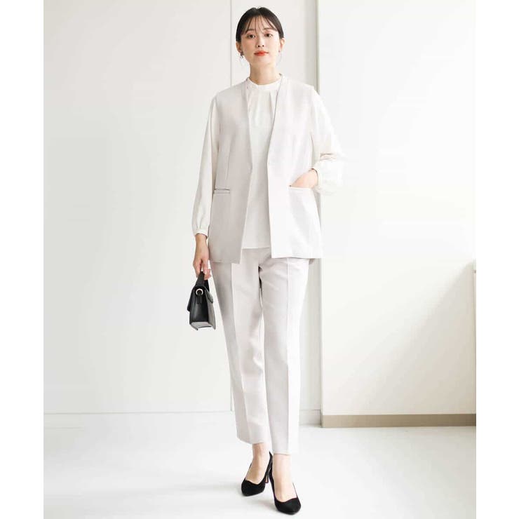 ベーシックテーパードパンツ/制菌加工/洗える | MK MICHEL KLEIN | 詳細画像45 