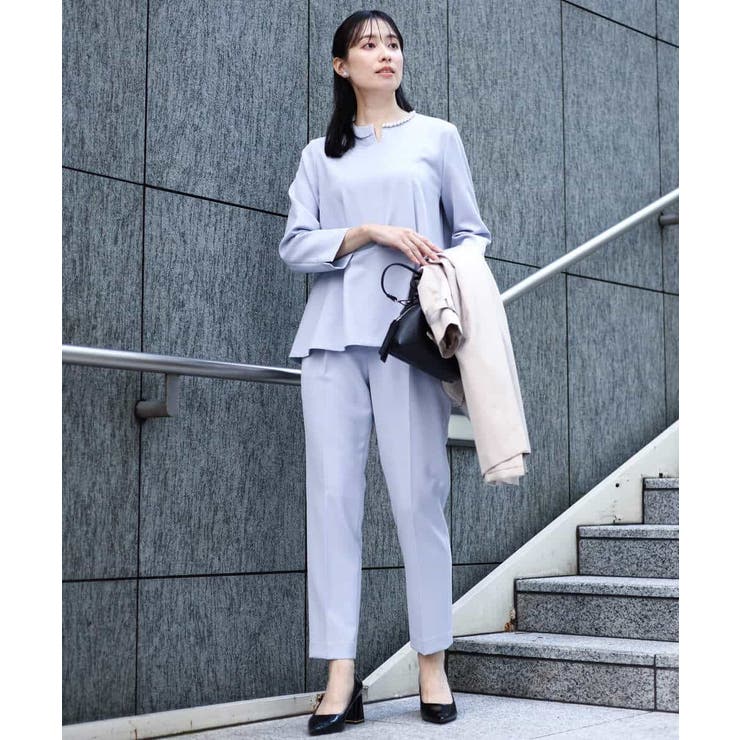 ベーシックテーパードパンツ/制菌加工/洗える | MK MICHEL KLEIN | 詳細画像7 