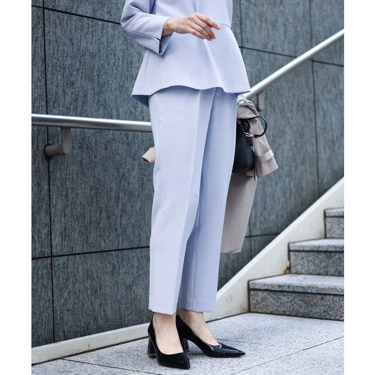 グレイッシュブルー | ベーシックテーパードパンツ/制菌加工/洗える | MK MICHEL KLEIN