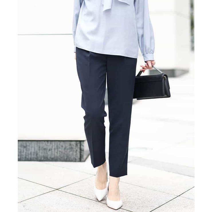 ネイビー | ベーシックテーパードパンツ/制菌加工/洗える | MK MICHEL KLEIN