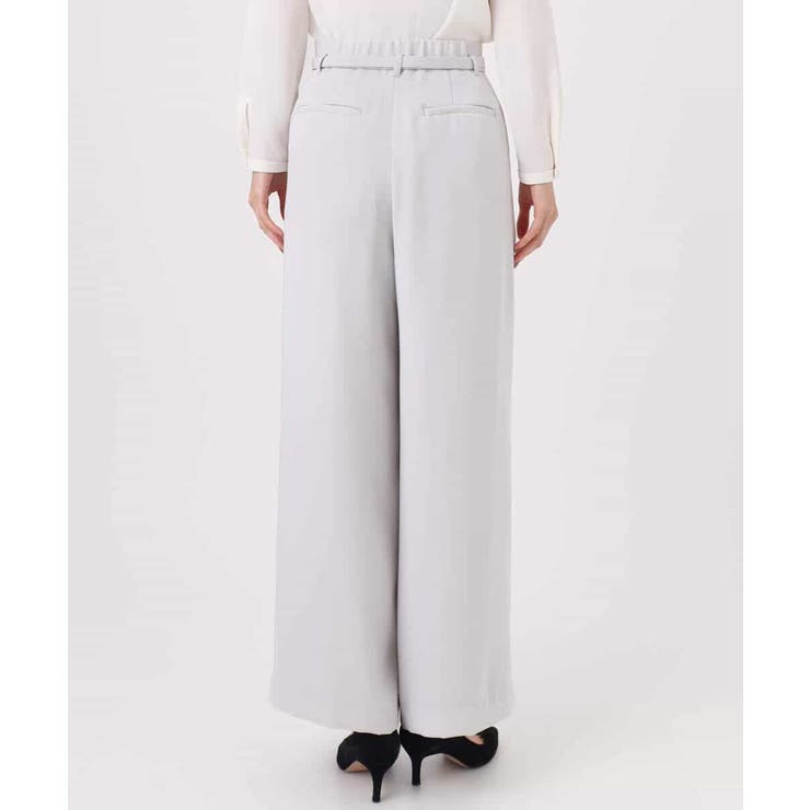 共地ベルト付きワイドパンツ/撥水/防シワ/洗える | MK MICHEL KLEIN | 詳細画像21 