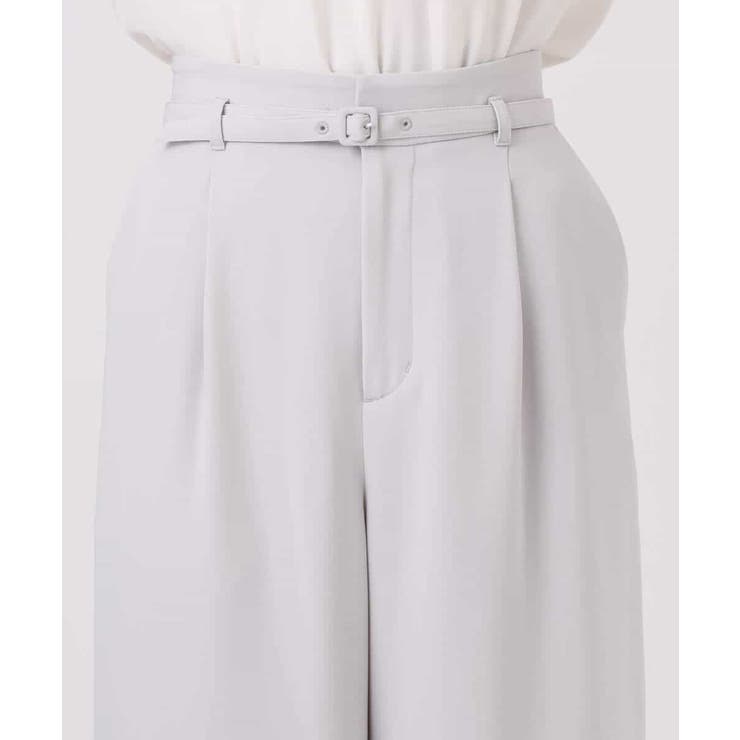 共地ベルト付きワイドパンツ/撥水/防シワ/洗える | MK MICHEL KLEIN | 詳細画像22 