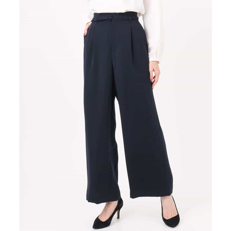 共地ベルト付きワイドパンツ/撥水/防シワ/洗える | MK MICHEL KLEIN | 詳細画像28 