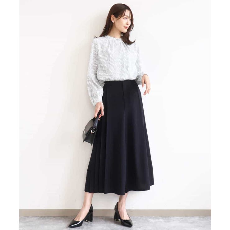 サイドプリーツガウチョパンツ/洗える | MK MICHEL KLEIN | 詳細画像10 