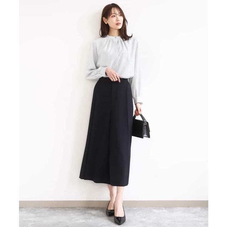 サイドプリーツガウチョパンツ/洗える | MK MICHEL KLEIN | 詳細画像11 