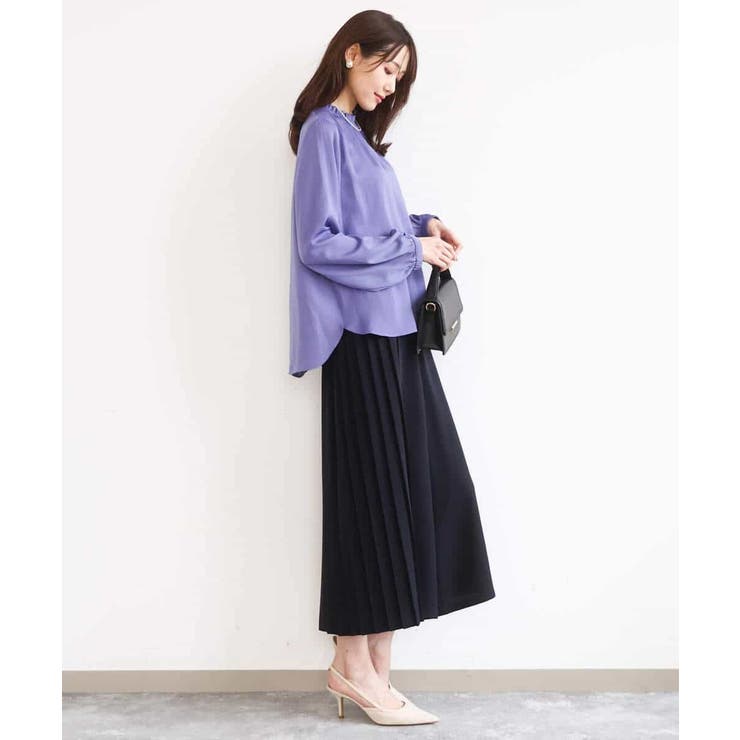 サイドプリーツガウチョパンツ/洗える | MK MICHEL KLEIN | 詳細画像15 