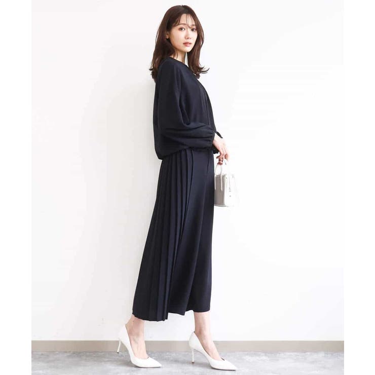 サイドプリーツガウチョパンツ/洗える | MK MICHEL KLEIN | 詳細画像18 