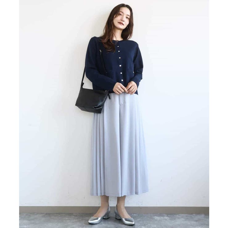 サイドプリーツガウチョパンツ/洗える | MK MICHEL KLEIN | 詳細画像7 