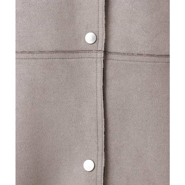 フェイクスウェードノーカラーコート/洗える | MK MICHEL KLEIN | 詳細画像22 