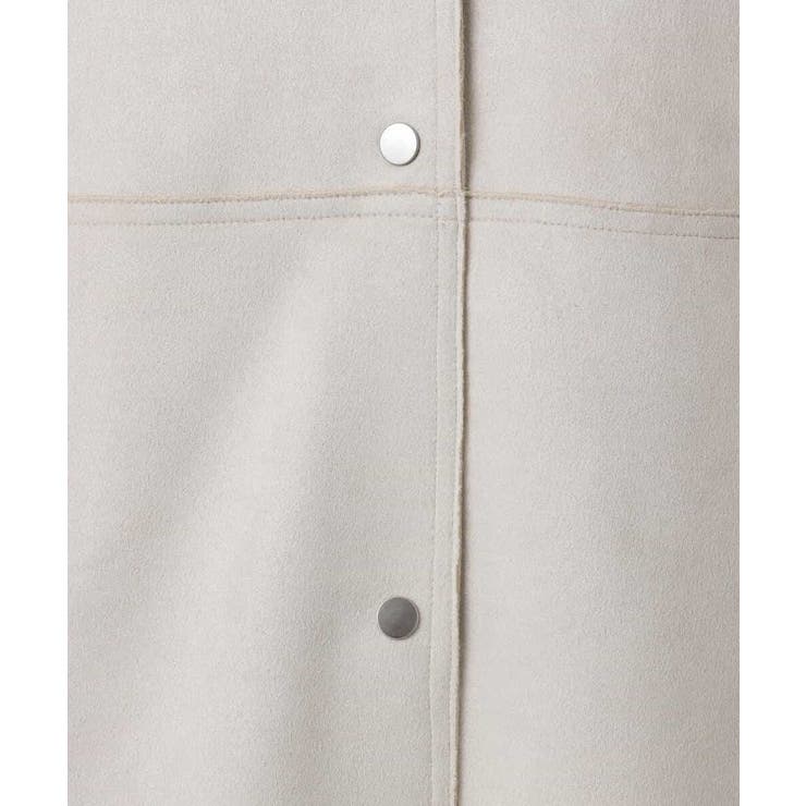 フェイクスウェードノーカラーコート/洗える | MK MICHEL KLEIN | 詳細画像7 