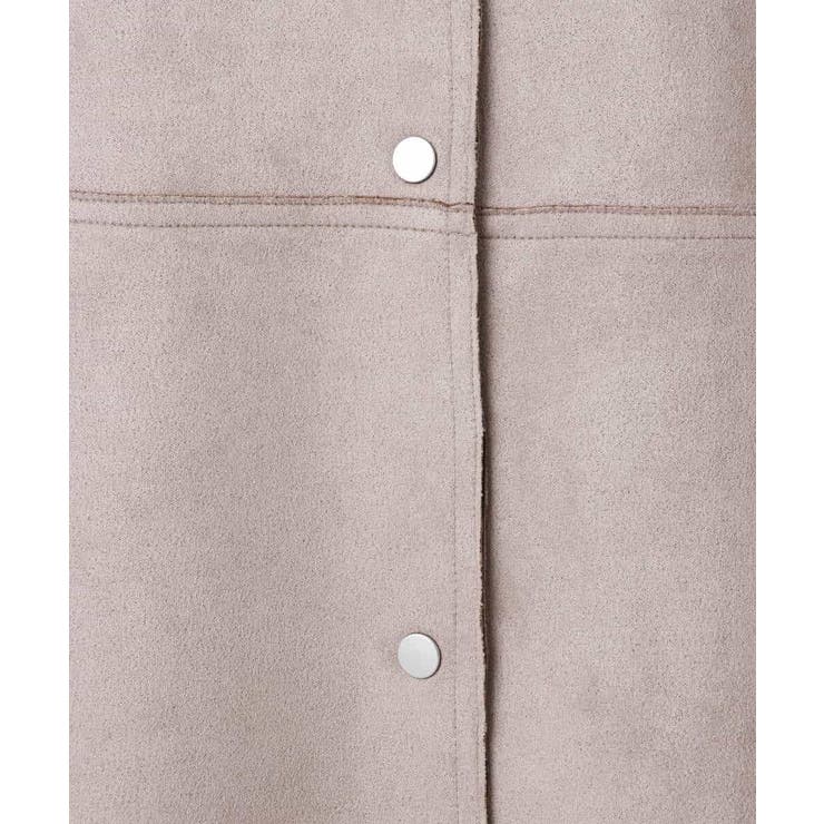 フェイクスウェードノーカラーコート/洗える | MK MICHEL KLEIN | 詳細画像9 