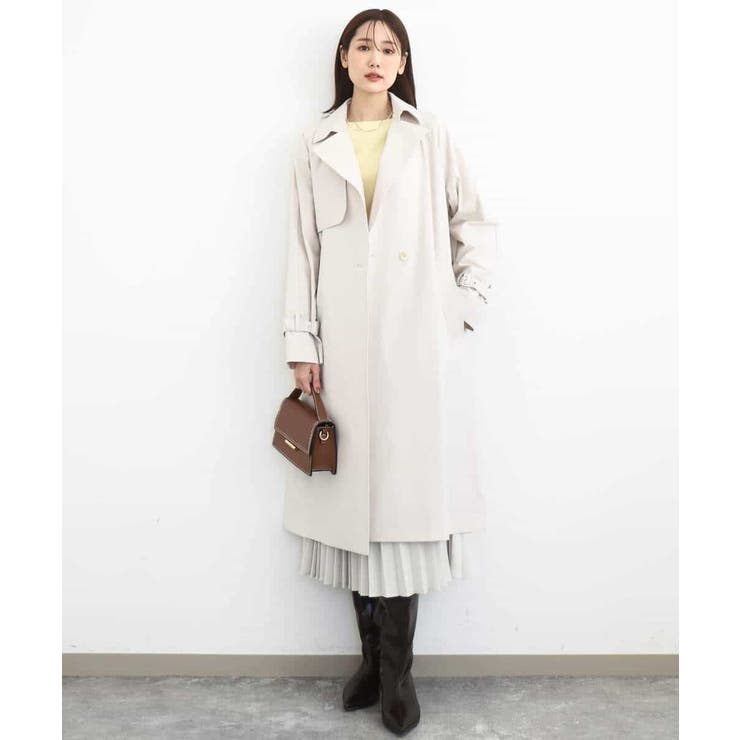 トレンチディティールロングコート/撥水/洗える | MK MICHEL KLEIN | 詳細画像6 