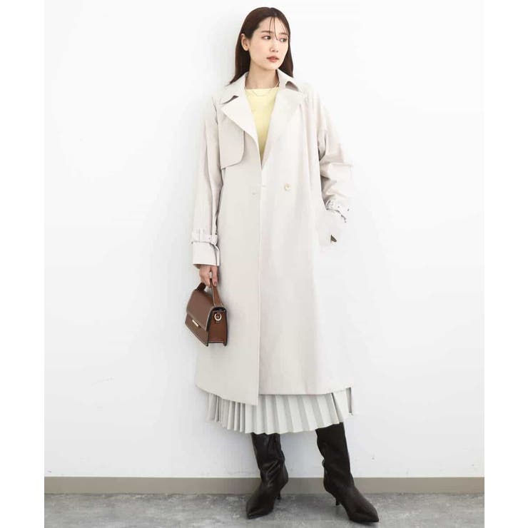 トレンチディティールロングコート/撥水/洗える | MK MICHEL KLEIN | 詳細画像7 