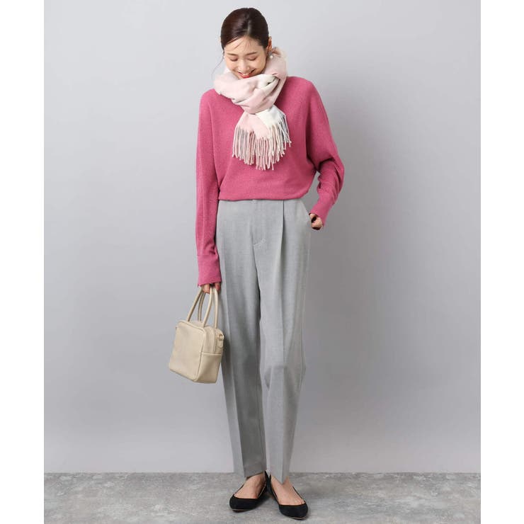 大判チェック柄ストール/洗える | MK MICHEL KLEIN | 詳細画像12 