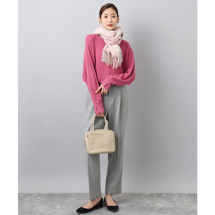 大判チェック柄ストール/洗える | MK MICHEL KLEIN | 詳細画像14 