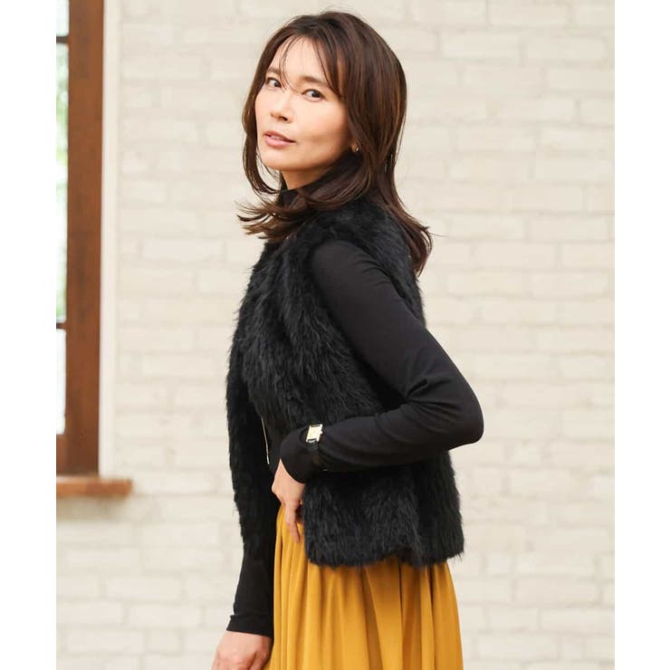 [洗える]フェイクファーベスト | MK MICHEL KLEIN | 詳細画像30 