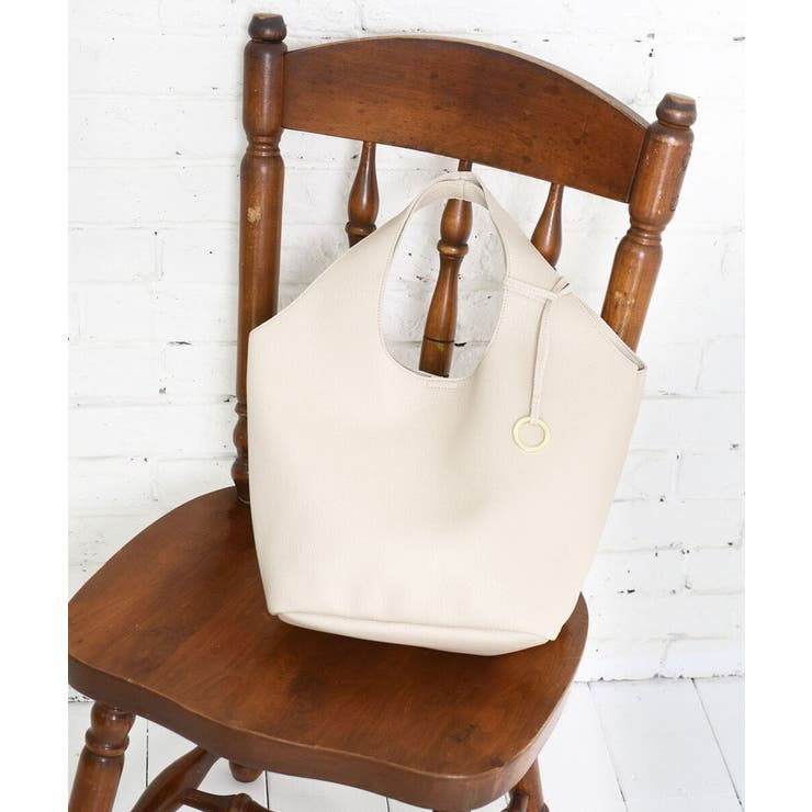 [A4収納可]リングチャーム付きトートバッグ | MK MICHEL KLEIN | 詳細画像1 