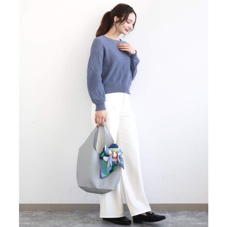 [A4収納可]リングチャーム付きトートバッグ | MK MICHEL KLEIN | 詳細画像7 