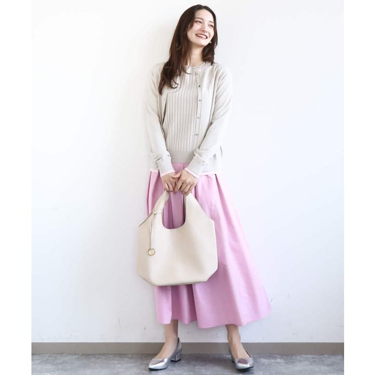 [A4収納可]リングチャーム付きトートバッグ | MK MICHEL KLEIN | 詳細画像8 