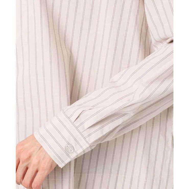 クロップド丈コットンストライプシャツブラウス/洗える | MK MICHEL KLEIN | 詳細画像19 