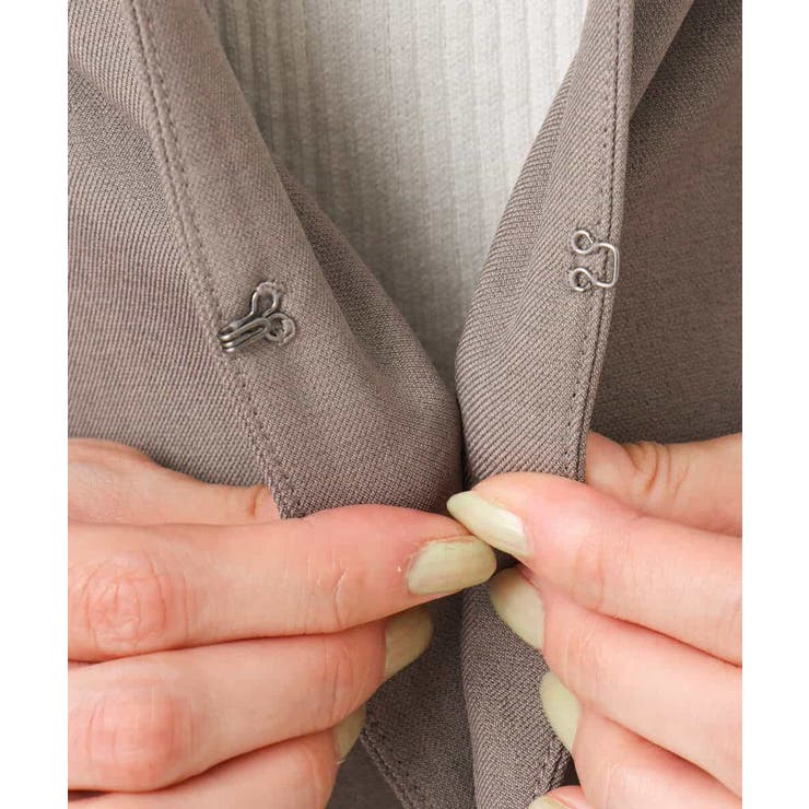 メランジ調ノーカラージャケット/セットアップ対応/洗える | MK MICHEL KLEIN | 詳細画像29 