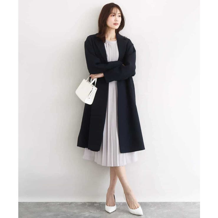 サテンジョーゼット プリーツワンピース/洗える | MK MICHEL KLEIN | 詳細画像15 