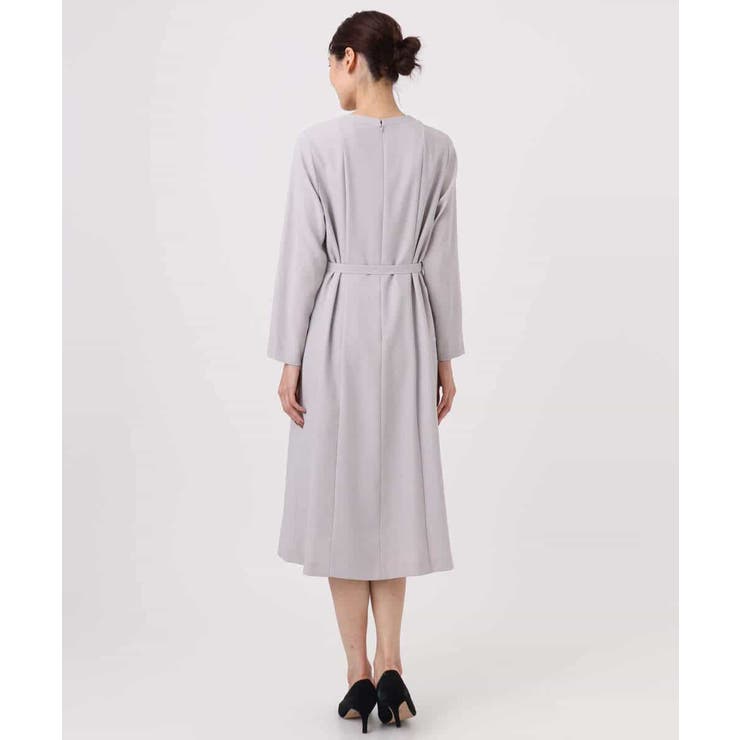 サテンジョーゼット プリーツワンピース/洗える | MK MICHEL KLEIN | 詳細画像20 