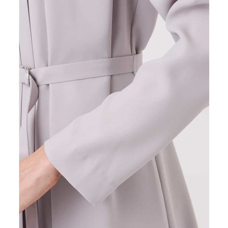 サテンジョーゼット プリーツワンピース/洗える | MK MICHEL KLEIN | 詳細画像23 