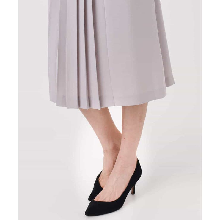 サテンジョーゼット プリーツワンピース/洗える | MK MICHEL KLEIN | 詳細画像26 