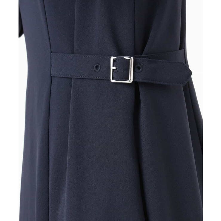 サテンジョーゼット サイドベルトワンピース/洗える | MK MICHEL KLEIN | 詳細画像17 