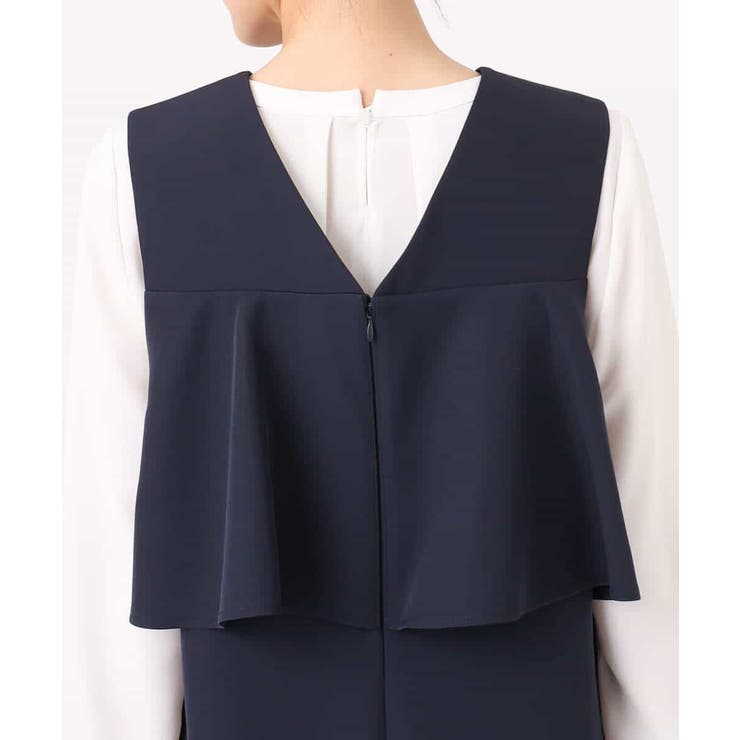 バックフリルデザイン ジャンパースカート/洗える | MK MICHEL KLEIN | 詳細画像10 