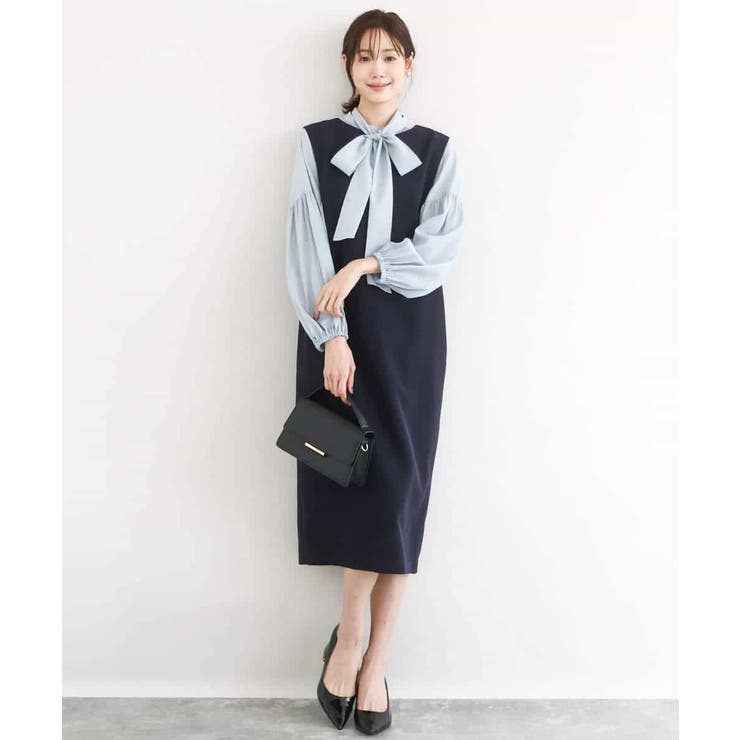 バックフリルデザイン ジャンパースカート/洗える | MK MICHEL KLEIN | 詳細画像4 