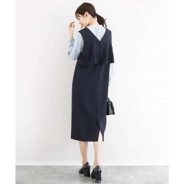 バックフリルデザイン ジャンパースカート/洗える | MK MICHEL KLEIN | 詳細画像5 