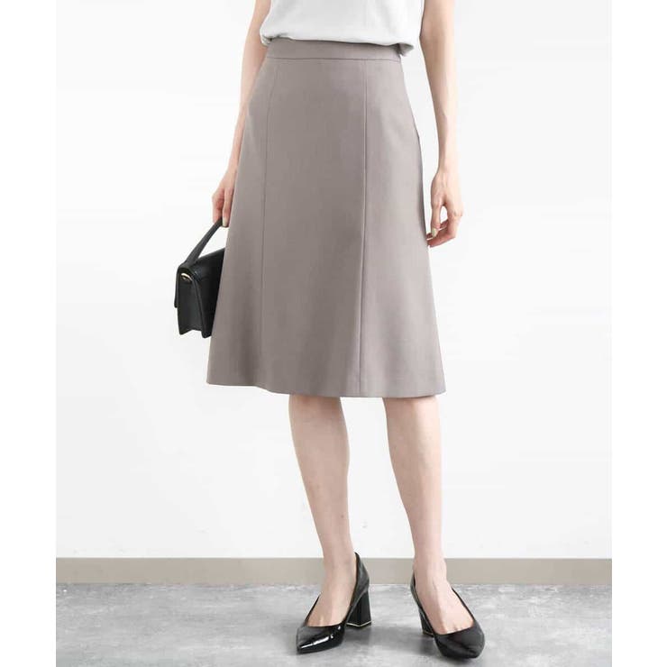 メランジ調セミフレアースカート/セットアップ対応/洗える | MK MICHEL KLEIN | 詳細画像7 