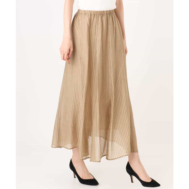[洗える]シアーストライプスカート | MK MICHEL KLEIN | 詳細画像22 