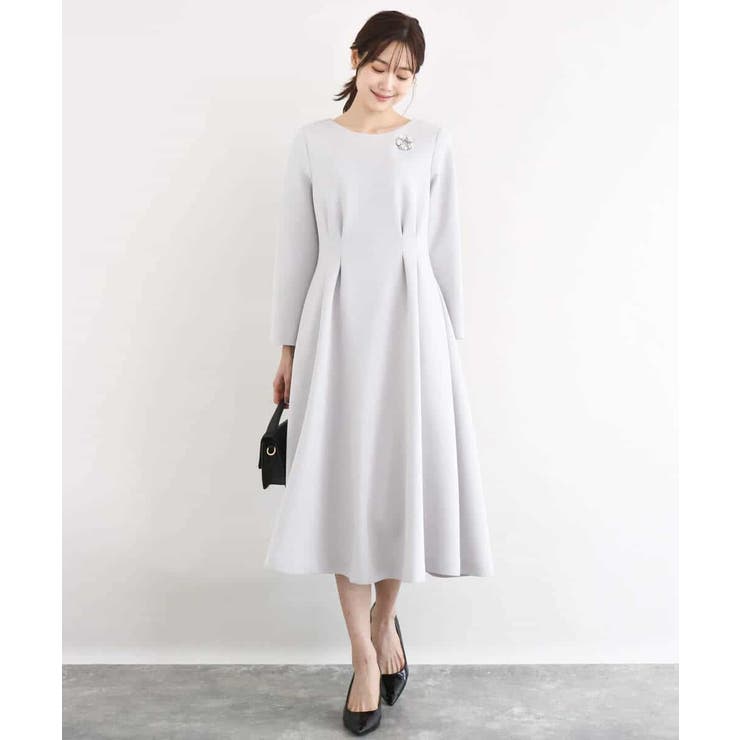 スムースダンボール タックワンピース/洗える | MK MICHEL KLEIN | 詳細画像11 