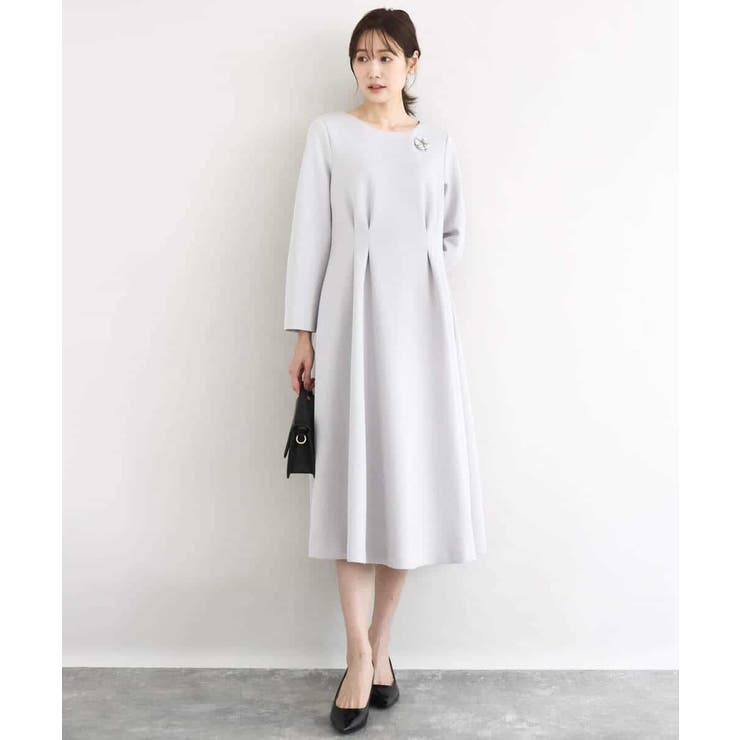 スムースダンボール タックワンピース/洗える | MK MICHEL KLEIN | 詳細画像12 
