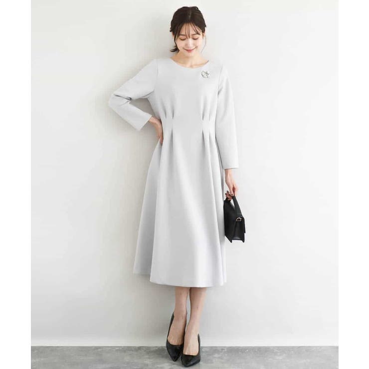 スムースダンボール タックワンピース/洗える | MK MICHEL KLEIN | 詳細画像13 