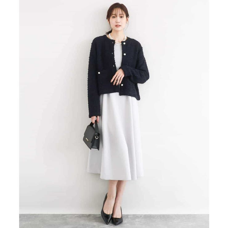 スムースダンボール タックワンピース/洗える | MK MICHEL KLEIN | 詳細画像14 