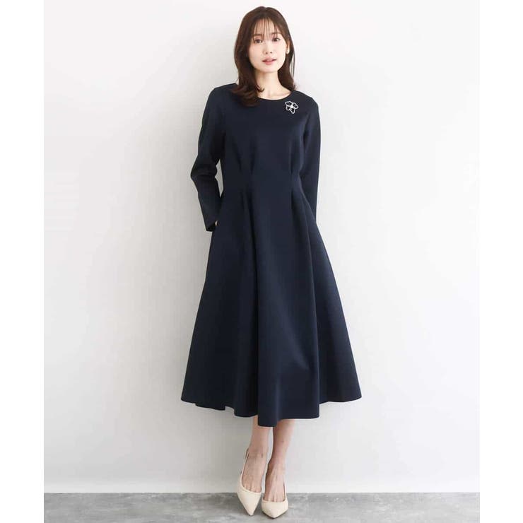 スムースダンボール タックワンピース/洗える | MK MICHEL KLEIN | 詳細画像6 