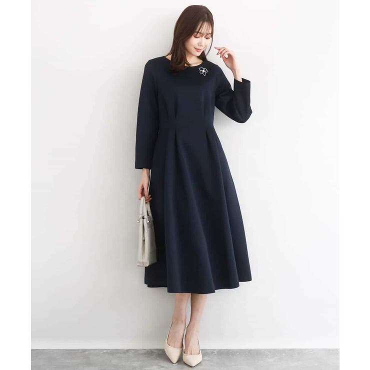 スムースダンボール タックワンピース/洗える | MK MICHEL KLEIN | 詳細画像9 