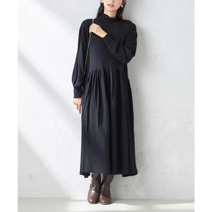 WEB限定】タートルニットワンピース[品番：ITKW0018962]｜a.v.v【WOMEN